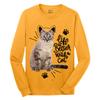 Custom T-Shirt for Men Women Add Your Text Image Design Front & Back Personalized Long Sleeve Shirt Gold view 3