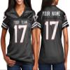 Custom Football Jersey Personalized Team Name & Number Custom Woman Replica Jerseys Design 04 view 1