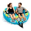Watersports Inflatable Towable Booster Tube - Two Person Water Boating Float Tow Raft, Inflatable Pull Boats/Tubes/Towables w/Dual Seats, PVC Bladder, Foam Pad, Nylon Handles view 1