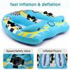 Watersports Inflatable Towable Booster Tube - Two Person Water Boating Float Tow Raft, Inflatable Pull Boats/Tubes/Towables w/Dual Seats, PVC Bladder, Foam Pad, Nylon Handles view 4