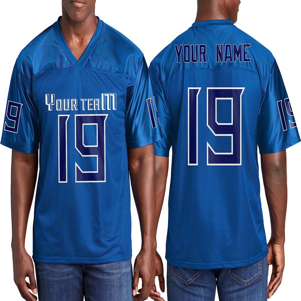 Custom Football Jersey Personalized Team Name & Number Custom Men Replica Jerseys Design 12