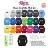 Custom T-Shirt for Women Men Add Your Text Image Design Front & Back Personalized Long Sleeve Shirt Heather Navy view 4