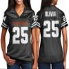 Custom Football Jersey Personalized Team Name & Number Custom Woman Replica Jerseys Design 08 view 2