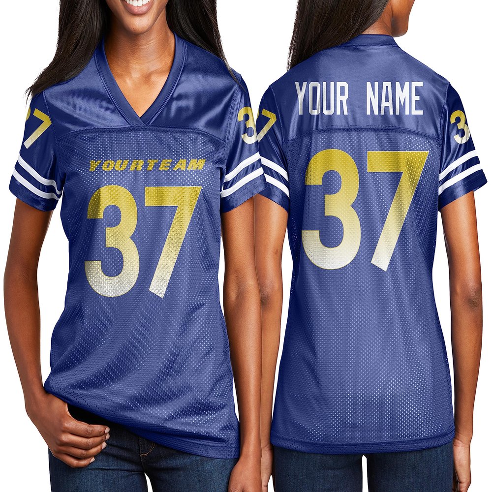 Custom Football Jersey Personalized Team Name & Number Custom Woman Replica Jerseys Design 10
