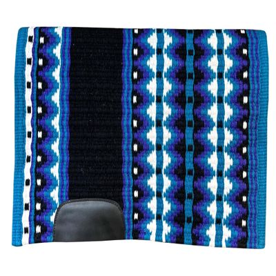 Western Horse Saddle Pad Blanket Show Ranch Pad Custom Handmade New Zealand Wool Oversized 34" x 42" | 34" x 40" | 34" x 38" ME-WSP-095 (34" x 40")