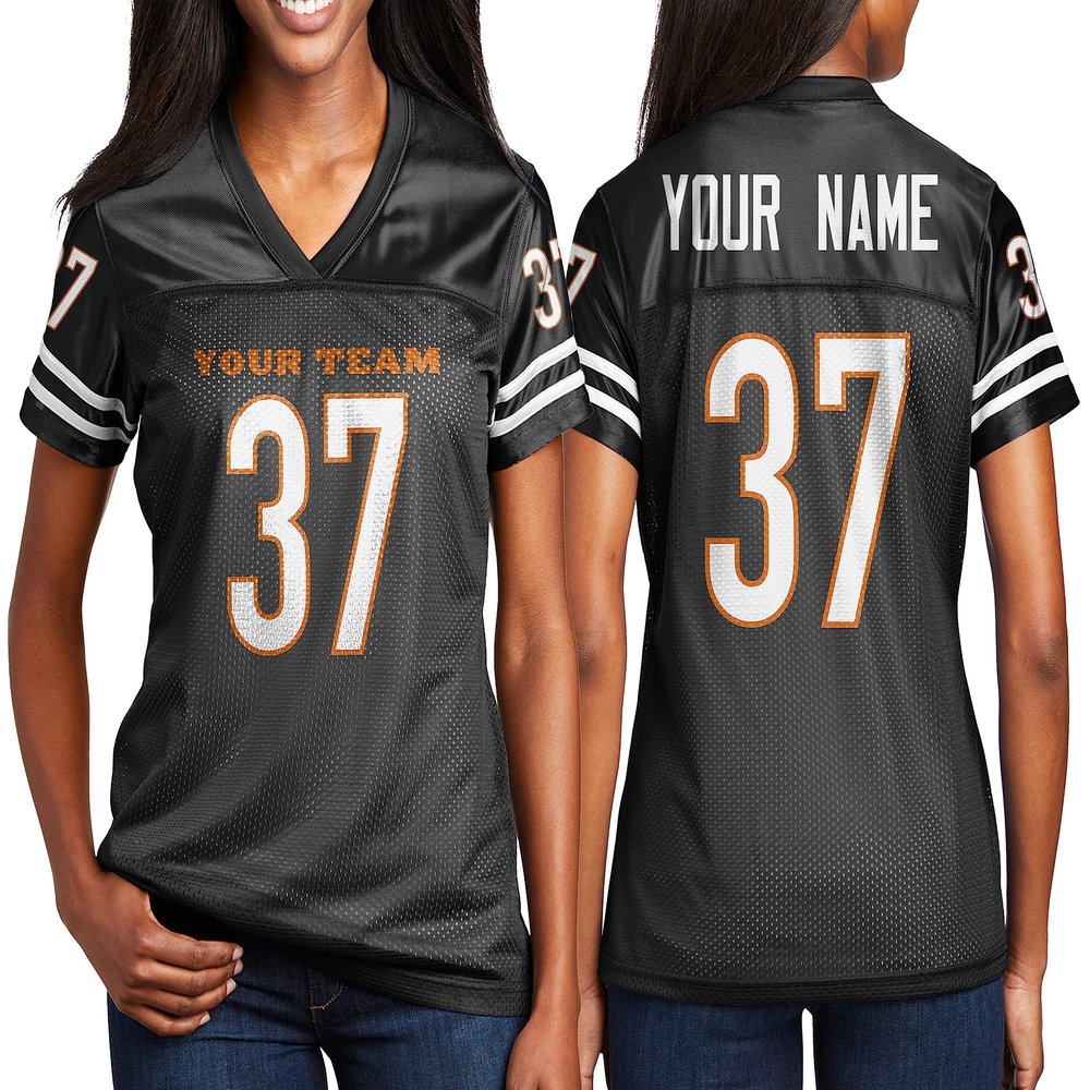 Custom Football Jersey Personalized Team Name & Number Custom Woman Replica Jerseys Design 02