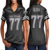 Custom Football Jersey Personalized Team Name & Number Custom Woman Replica Jerseys Design 07 view 2