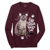 Custom T-Shirt for Men Women Add Your Text Image Design Front & Back Personalized Long Sleeve Shirt Maroon view 3