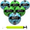Xcello Sports Volleyball 6 Pack with Pump ASST-5 (Green/Blue Lightning) view 1