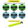 Xcello Sports Volleyball 6 Pack with Pump ASST-5 (Green/Blue Lightning) view 2