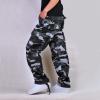 Sweat Pants Baggy Cargo Pants for Men 2023 Casual Loose Multi Pockets Camouflage Trouser Lounge Buckle Zipper Camo Sweatpants Mens Pants Casual Relaxed Fit Summer Blue 2X view 3