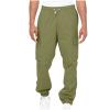 Mens White Pants Cargo Pants Men 2023 Cotton Elastic Waist Multi Pockets Outdoor Sweatpants Solid Beam Feed Loose Tooling Trousers Men's Pants Stretch Waistband Army Green 4X view 1