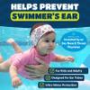 Earvolution Ear Band-It Ultra Swimming Headband, American Brand, Doctor-Invented - Sensory-Friendly- Anti-Slip Grip &Thick Neoprene for Max Protection/Comfort, Holds Earplugs in, (Dino, Small) view 2