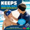 Earvolution Ear Band-It Ultra Swimming Headband, American Brand, Doctor-Invented - Sensory-Friendly- Anti-Slip Grip &Thick Neoprene for Max Protection/Comfort, Holds Earplugs in, (Dino, Small) view 3