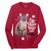 Custom T-Shirt for Men Women Add Your Text Image Design Front & Back Personalized Long Sleeve Shirt Red view 3