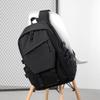 15-inch Nylon Waterproof Backpack Trendy Travel Bag High Capacity with Side Pockets Daily Bag for Men Women (White) view 3