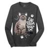Custom T-Shirt for Men Women Add Your Text Image Design Front & Back Personalized Long Sleeve Shirt Dark Grey Heather view 3