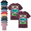 Custom T-Shirts, Heather Maroon, 2X-Large - Personalized Front and Back Printed Unisex Tee Shirts - Customized Design Your Own T-Shirt for Men, Women with Text, Photo or Logo view 1