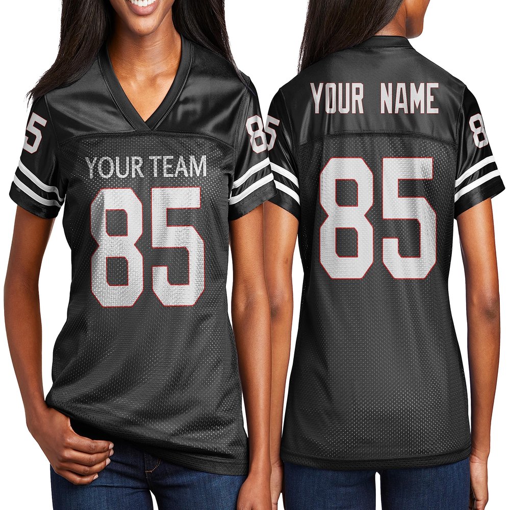 Custom Football Jersey Personalized Team Name & Number Custom Woman Replica Jerseys Design 06