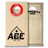 CornholeAce ACE Red Zone Tailgate Size Cornhole Boards - Regulation 6 inch Hole - Measures 32 inches by 16 inches - Perfect for Travel, Vacations, Beaches, Tailgating, Picnics or Camping view 1