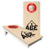 CornholeAce ACE Red Zone Tailgate Size Cornhole Boards - Regulation 6 inch Hole - Measures 32 inches by 16 inches - Perfect for Travel, Vacations, Beaches, Tailgating, Picnics or Camping view 2