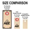CornholeAce ACE Red Zone Tailgate Size Cornhole Boards - Regulation 6 inch Hole - Measures 32 inches by 16 inches - Perfect for Travel, Vacations, Beaches, Tailgating, Picnics or Camping view 3