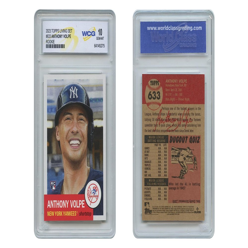 2023 Topps Anthony VOLPE RC Rookie Card #633 - Graded GEM Mint 10