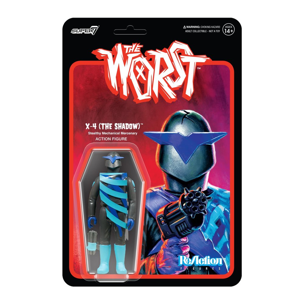 Super7 The Worst X-4 (Infared) - 3.75" The Worst Action Figure with Accessory Collectibles and Retro Toys