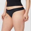 DKNY Women's Litewear Active Comfort Thong Underwear - Black, Medium view 3
