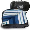 BRAWNTIDE Large Outdoor Waterproof Blanket - Thick Fleece, Warm, Windproof, Sandproof, Ideal for Camping, Picnics, Stadiums, Parks, Beaches, Includes Stuff Sack, Shoulder Strap (Azure Blue) view 1
