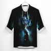 Dragon Men's Shirt Long Sleeve Button Down Shirts Casual Blouse Tee Top with Pocket XL view 3