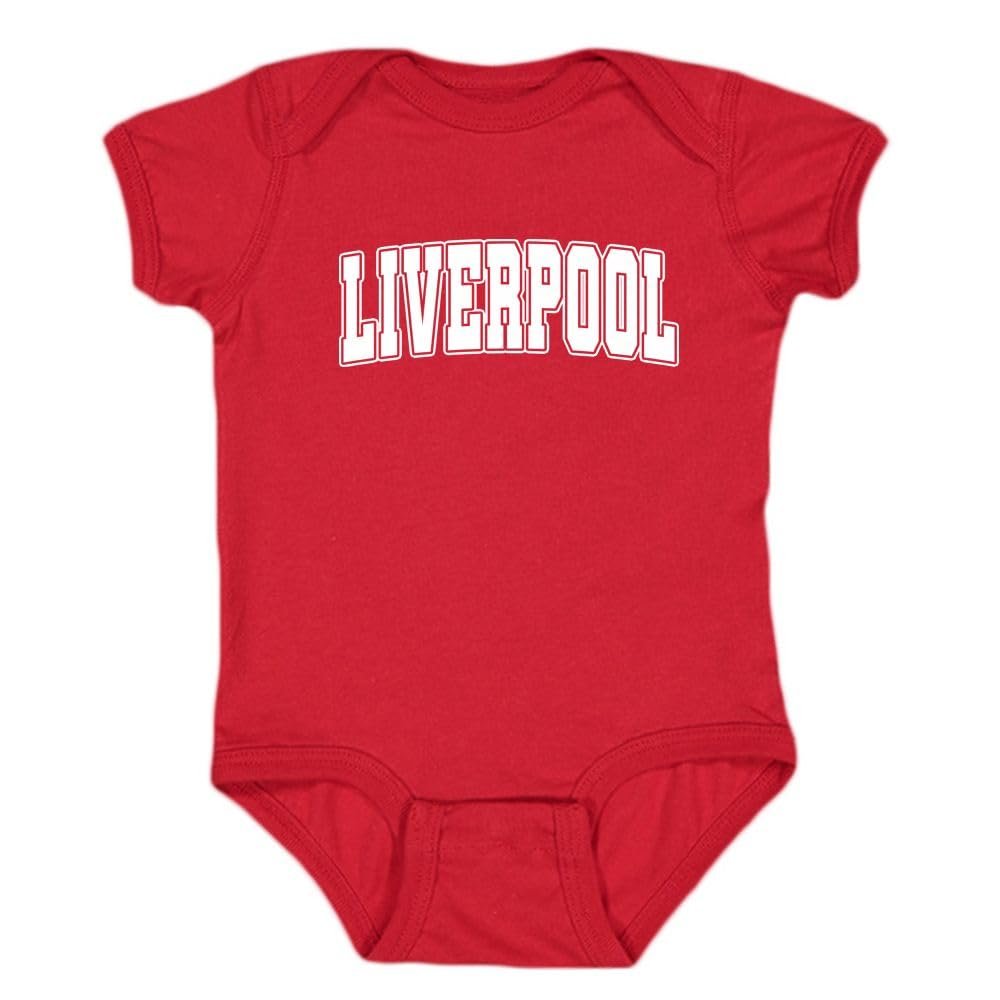 Liverpool - World Retro Club Kid's Bodysuit for Soccer Fans (Red, 24M)