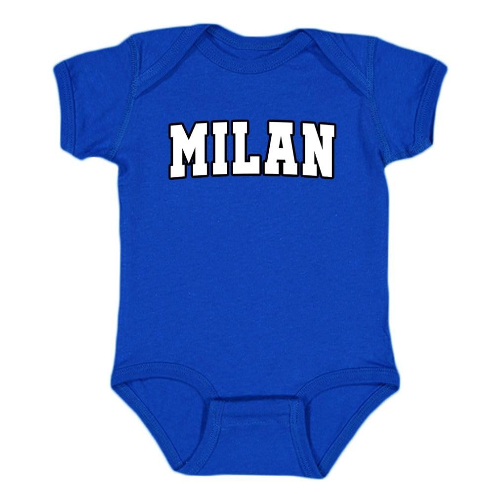 Milan - World Retro Club Kid's Bodysuit for Soccer Fans (Royal, 18M)