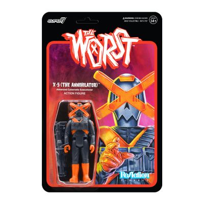 Super7 The Worst X-5 (The Annihilator) - 3.75" The Worst Action Figure with Accessory Collectibles and Retro Toys