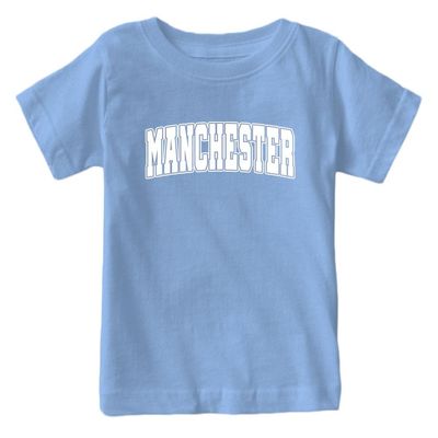 Manchester - World Soccer Retro Club Kid's Fan T-Shirt (Light Blue Shirt, 3T)
