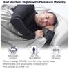 CAMPCONE Silky Sleeping Bag Liner Cold/Warm WeatherXL Travel Sheets for Hotel 85"52" Lightweight Sleep Sack with Zipper & Pillow Pocket-100% Polyester Adult Sleep Sack - Hotel Sleeping Bag. (Grey) view 3