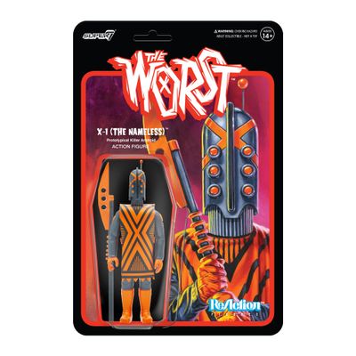 Super7 The Worst X-1 (The Nameless) - 3.75" The Worst Action Figure with Accessory Collectibles and Retro Toys