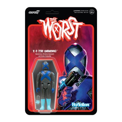 Super7 The Worst X-2 (Infared) - 3.75" The Worst Action Figure with Accessory Collectibles and Retro Toys