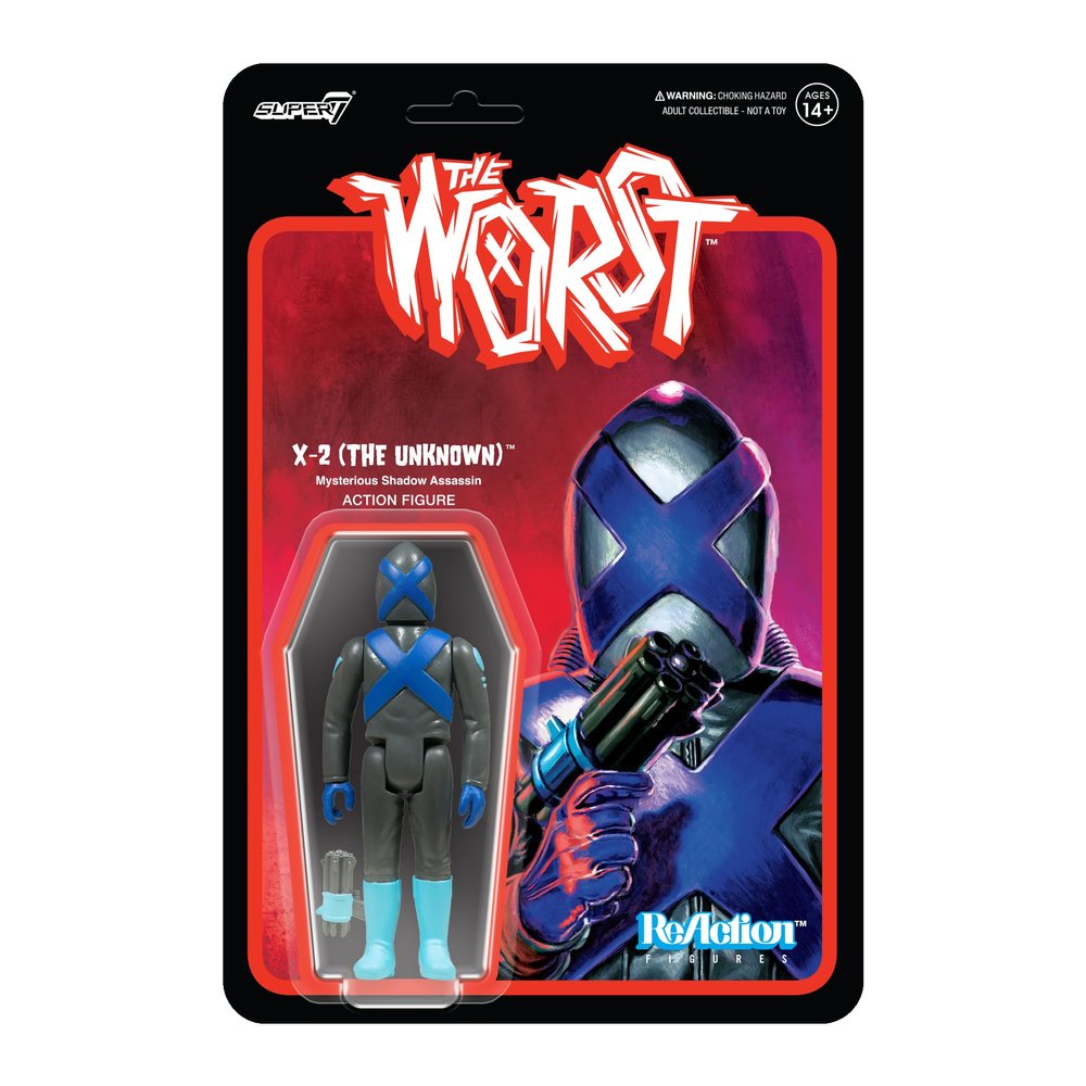 Super7 The Worst X-2 (Infared) - 3.75" The Worst Action Figure with Accessory Collectibles and Retro Toys
