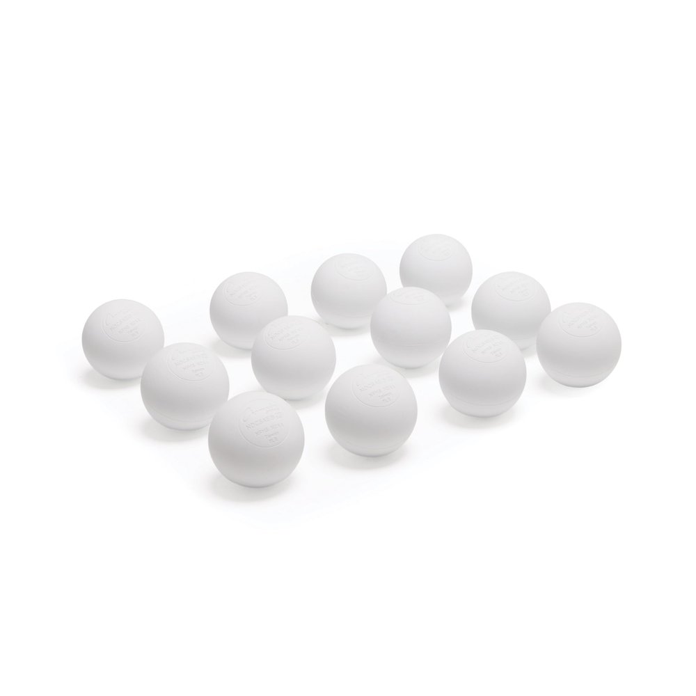 Champion Sports Lacrosse Balls Official Size Equipment for Professional, College & High School Games, Practices & Recreation, NOCSAE, NCAA, NFHS & SEI Certified, 12-Pack, White