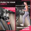 BODY RHYTHM Squat Machine for Home Gym, Squat Assist Trainer, Rowing Machine for Full Body Workout, 220 LBS Loading Capacity (Black) view 3