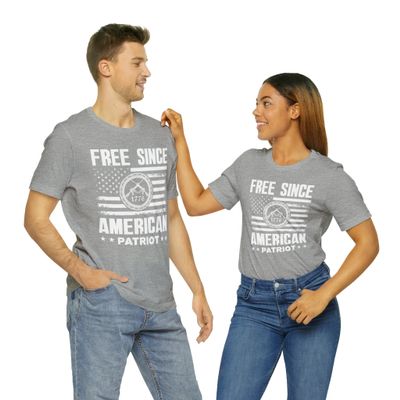 Free Since 1776 Athletic Heather/S