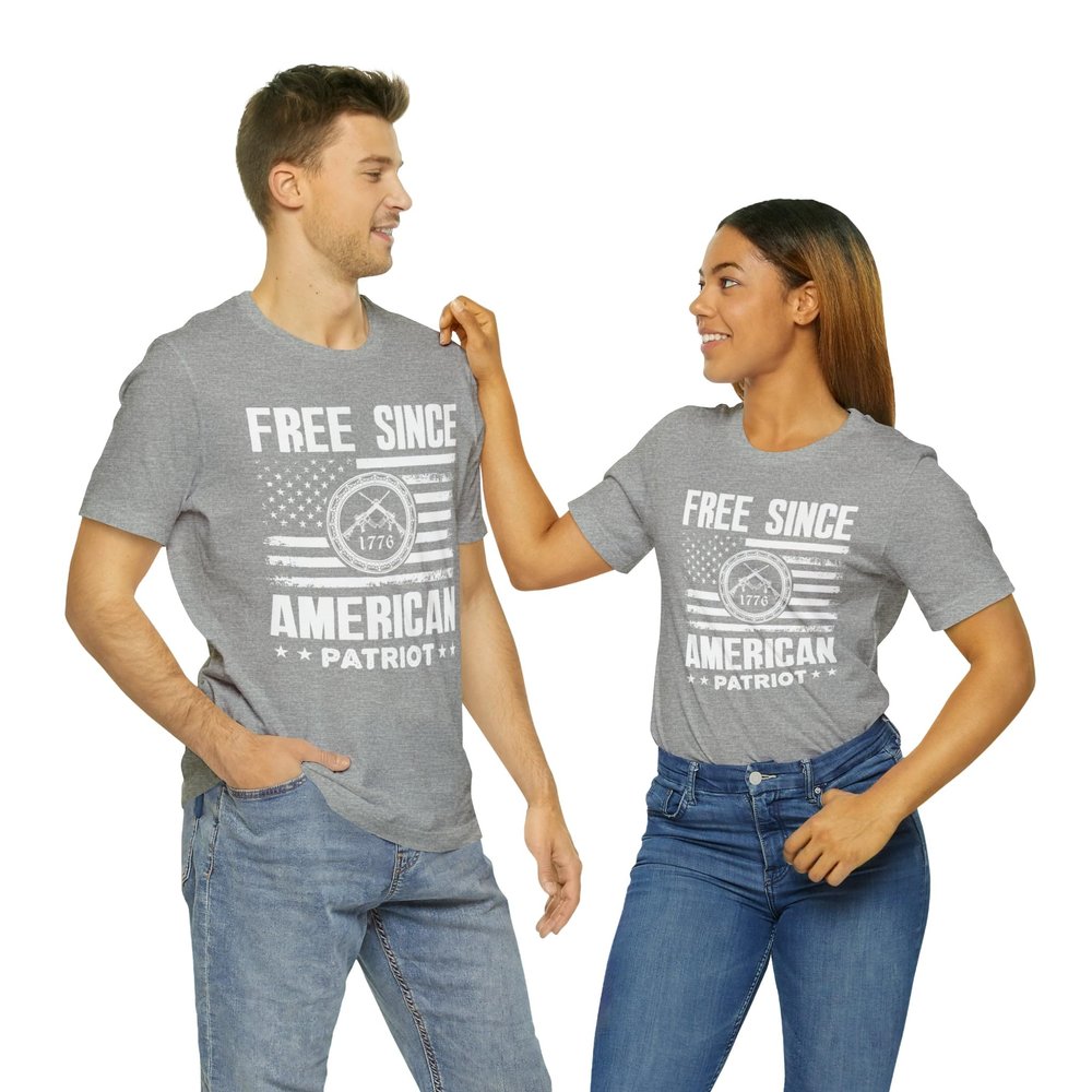 Free Since 1776 Athletic Heather/S