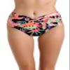 La Blanca Women's Twist Front High Waist Bikini Bottom, Black//Best Escape, 4 view 1