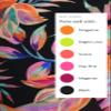 La Blanca Women's Twist Front High Waist Bikini Bottom, Black//Best Escape, 4 view 3