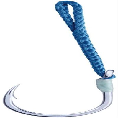 BKK SF REEFMASTER NP Long Assist Hook | 4/0 | 3-Pack | 3X | Saltwater Bright Tin Coating | Needle Point | Glow Epoxy