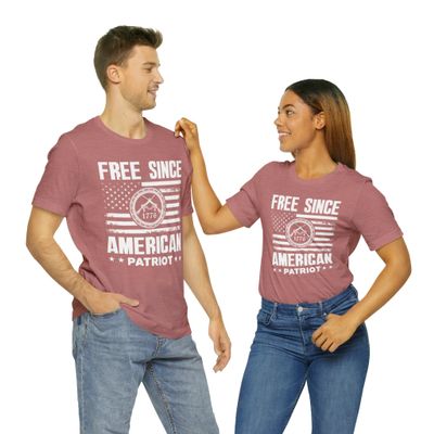 Free Since 1776 Heather Mauve/XL