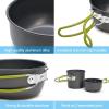 Ultra-Light Camping Cookware Utensils Set Outdoor Backpacking Hiking Picnic Cooking Travel Tableware Pot Pan Spoon Fork Knife (Color : G0016-A) view 3