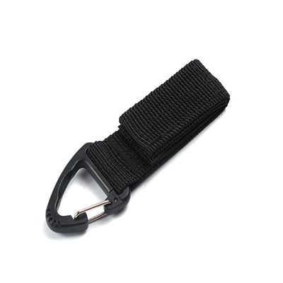 HUFFA Multi-Purpose Nylon Gloves Hook Work Gloves Safety Clip Outdoor Tactical Climbing Rope Camping Hanging Buck Outdoor Camping (Color : 2-Black)