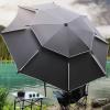 Fishing Umbrella Water Proof Outdoor Sunshade Shelter Canopy - with 360 Tilt Telescoping Pole - Portable Beach Umbrellas with Carry Bag - Windproof Garden Parasol with Sand Anchor view 2